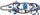 Set tren elektrik Woopie 30685 Police, 92 pjesë, me drita dhe zëra, blu