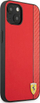 Футрола за телефон Ferrari FESAXHCP13SRE за iPhone 13 mini 5.4\", тврд капак, дизајн Carbon Stripe, црвена