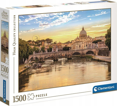 Puzzle Clementoni “Rome”, 1500 copa, motiv qyteti, shumëngjyrësh