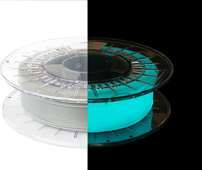 Filament 3D Spectrum 80531, PLA që shkëlqen në errësirë, 1.75mm, 500g, blu