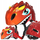 Helmet biçiklete për fëmijë Wozinsky Dragon, 50-54 cm, me drita, i kuq