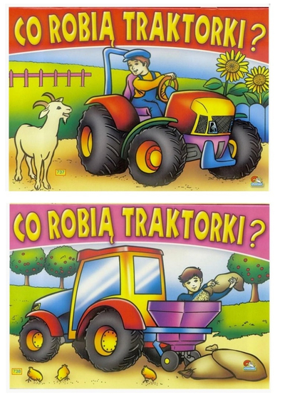 Libër për kalamaj “What Do Tractors Do Mix”, edukativ, me figura