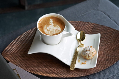Pjatë nënfilxhani Villeroy &amp; Boch New Wave Caffe, porcelan, e bardhë