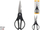 Gërshërë kuzhine KITCHEN&GO Erdi, 23 cm, çelik inoksi, të zeza