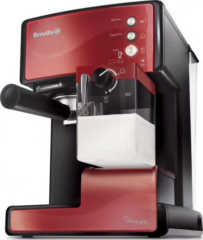 Апарати за кафе со притисок Breville Prima Latte BRVCF046X, автоматски систем за пенење, компатибилен со мелеано кафе и под-капсули, сребрен