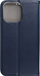 Këllëf telefoni tip libër për iPhone 15 Pro Max, lëkurë sintetike, me magnet, blu e errët