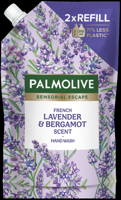 Sapun duarsh Palmolive Sensorial Escape, livandë franceze dhe bergamot, 500ml