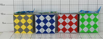 Lojë puzzle Snake, plastikë, shumëngjyrëshe, në fletë