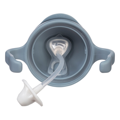 Gotë me pipë b.box Sippy Cup, 240ml, që ndriçon në errësirë, jeshile