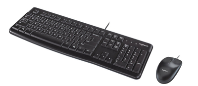 Set tastjere dhe maus Logitech Desktop MK120, USB, i zi