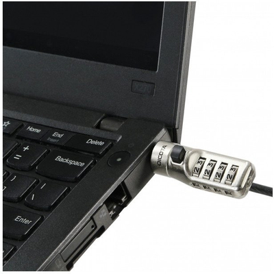 Kабел за сигурност Dicota Security Cable N Lock Combination, со нумеричка комбинација, сребрен