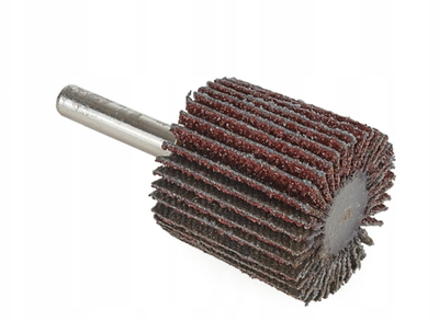 Rrotë gërryese flap P80, 30x30mm, bosht 6mm