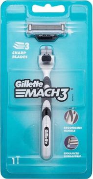 Brisk rroje Gillette Mach3 për burra, dorezë, me tehe që ndërrohen