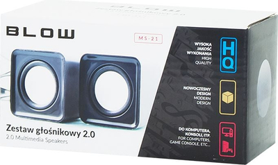 Altoparlantë kompjuteri Blow MS-21, USB, 3.5mm, të zinj