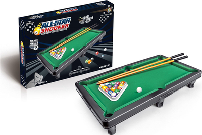 Tabelë bilardo për kalamaj All-Star Snooker, për sipër tavoline, shumëngjyrëshe