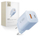 Karikues rrjeti Tech-Protect NCM33W, 2 porta USB, 33W PD QC3.0, blu e çelët