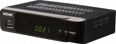 Receiver satelitor Denver DVBS-206HD, Full HD 1080p, USB përpara, i zi