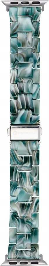 Rrip për orë Apple Forcell F-Design FA04, 42/44/45mm, plastikë rezinë, jeshil mermer