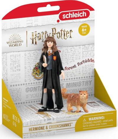 Figurina koleksionuese Schleich Harry Potter Hermione dhe Crookshanks, plastikë, shumëngjyrëshe