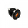 Buton metalik DimasTech Blackline Dot, 25mm, RGB, ngjyrë e zezë