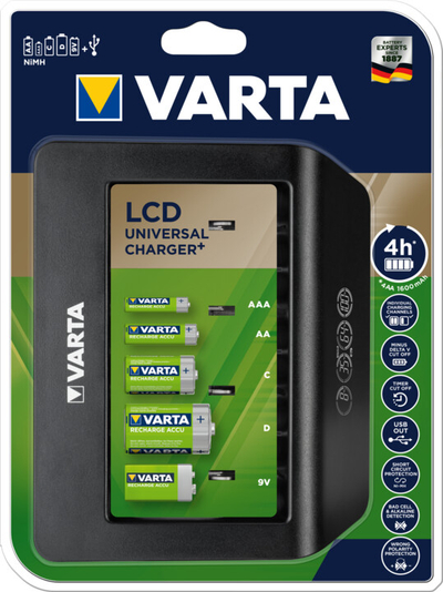 VEGA TRIX Универзален Полнач, AA/ AAA/ C/ D/ 9V
