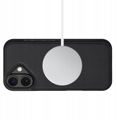 Këllëf-portofol Tech-Protect Wallet MagSafe për iPhone 17, me xhepa për karta, bëhet edhe si mbajtëse, ngjyrë e zezë mat