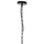 Llambë e varur tavani metalike me kapak 33.5x29-127.5cm (HM4092), zezë