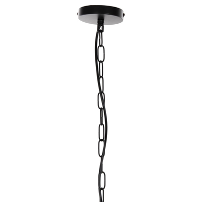 Llambë e varur tavani metalike me kapak 33.5x29-127.5cm (HM4092), zezë