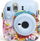 Këllëf kamere LoveInstant për Fujifilm Instax Mini 12, lëkurë eko, me rrip, me pika shumëngjyrëshe