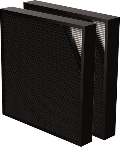 Filtër ajri Fellowes AeraMax Pro Hybrid 2", True HEPA karbon aktiv, paketë me 2 copë, i zi