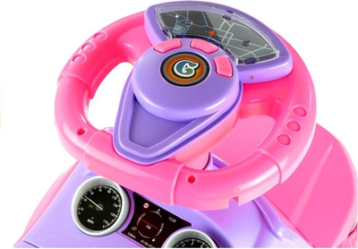 Makina ride-on Leantoys FE-F2A, me drita edhe zëra, rozë vjollcë