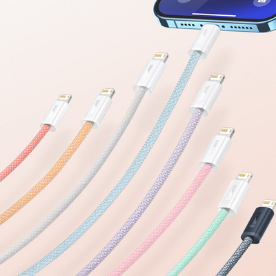 Kabllo USB Baseus CALD040105, USB A në Lightning, 2 m, lejla