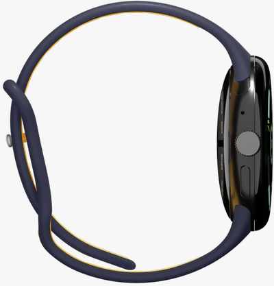 Rrip smartwatch Spigen Nano Pop Band, silikon, 45mm, blu e errët verdhë