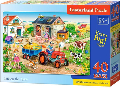 Puzzle Castorland Maxi Life on the Farm, 40 copë, për fëmijë