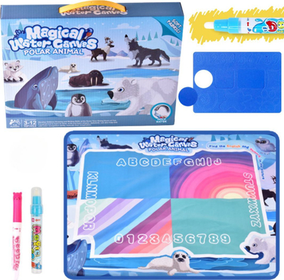 Tapet uji multifunksional për fëmijë Polar Animals, kreativ, shumëngjyrësh