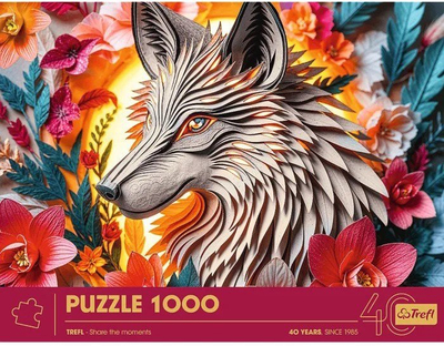 Puzzle Trefl Волк, 1000 делови, многуобоен