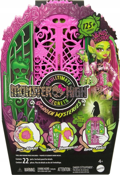 Kukull Monster High Skulltimate Secrets Venus, me gjozavra, me ngjyra nga të gjitha