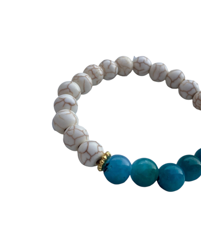Byzylyk Dar Howlite Earth, dyngjyrëshe
