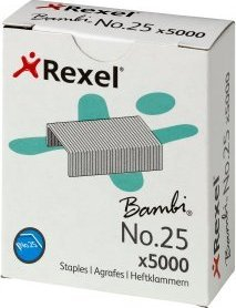 Kapëse zgjatimore Rexel No.25 Bambi, 5000 copë, metal