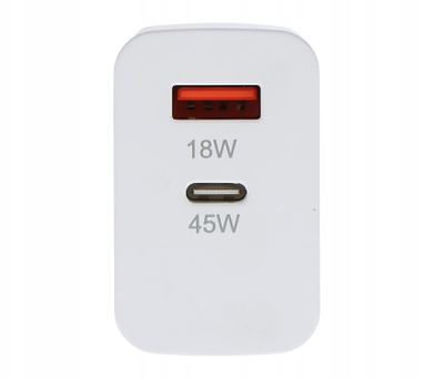 Karikues muri Delta Power CHAR X137B, 45W, USB C edhe USB A, i bardhë