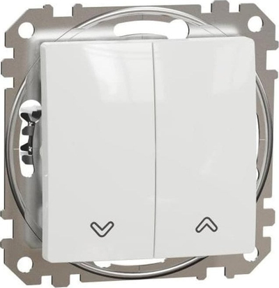 Buton roletesh Schneider Electric Sedna Design SDD111114, për roleta elektrike, i bardhë