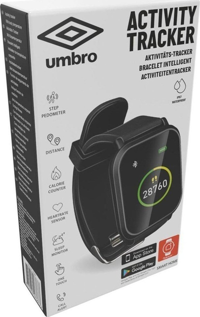 Byzylyk inteligjent Umbro Monitoring Band, ekran 1.3", IP67, i zi