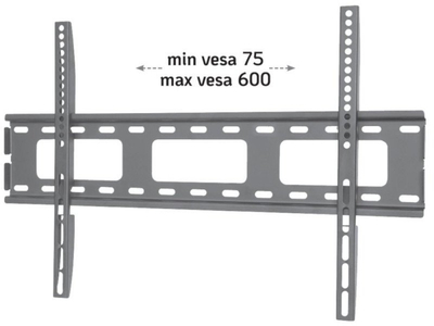Mbajtëse muri për TV Techly ICA-PLB-132L2, 40"-65", deri 50kg, metalike e zezë