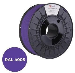 Filament për printim 3D C-TECH Premium Line, PLA, 1.75mm, 1kg, blu vjollcë