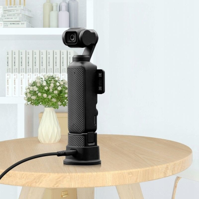 Mbajtëse silikoni PULUZ për Osmo Pocket 3, e fortë, kundër rrëshqitjes, e zezë