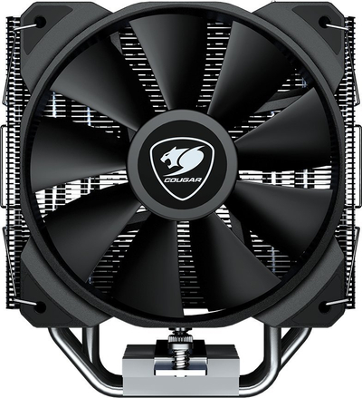 Ftohës procesori Cougar CGR-FZAE50, ventilator 12 cm, radiator alumini, i zi