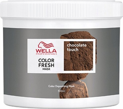 Maskë ngjyruese flokësh Wella Color Fresh Mask Chocolate Touch, 500ml, kafe çokollatë