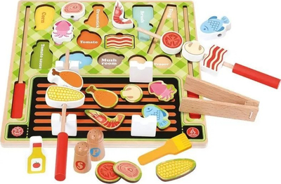 Puzzle 3D druri Bino Grill, 29.5 x 29.5 x 2 cm, shumëngjyrësh
