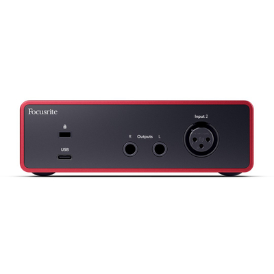 Ndërfaqe audio Focusrite Scarlett Solo 4th Gen, USB, për studio shtëpie, e kuqe