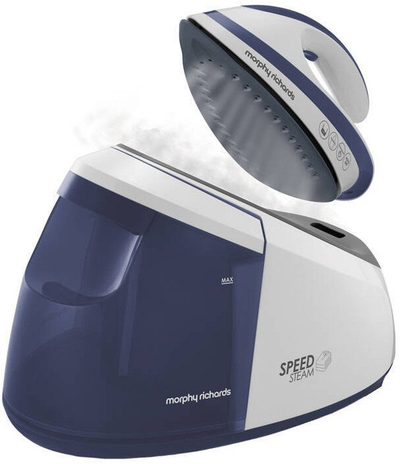 Пегла со пареа Morphy Richards Speed Steam Generator, генератор на пареа, резервоар за вода, сина